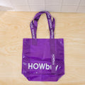 Lifestyle image of transparent carry bag in use