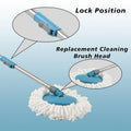 ergonomic handle on spin mop bucket for comfortable cleaning