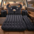 Folded car air mattress bed set ready for storage