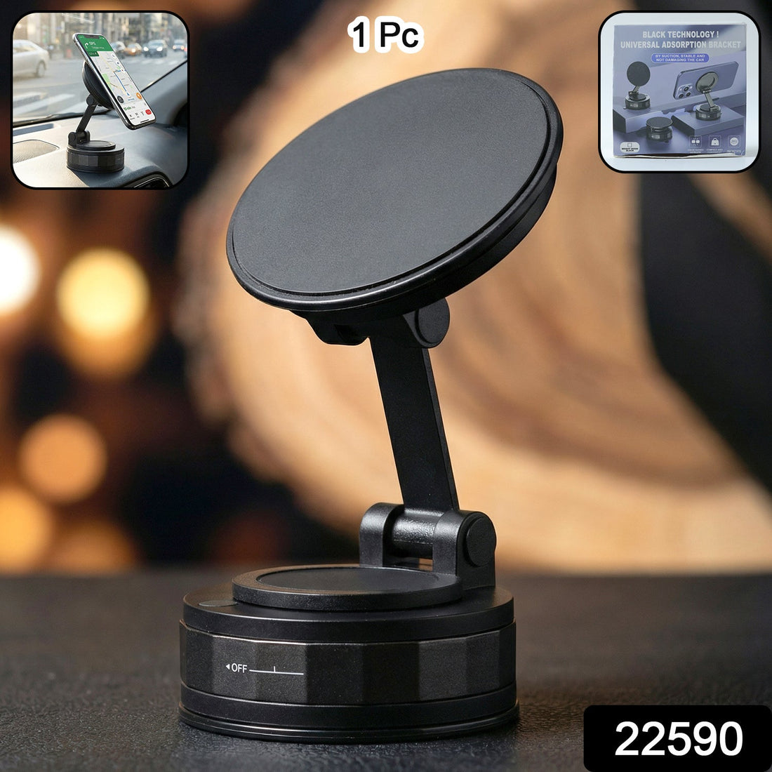 magnetic mobile holder stand for car and desk use