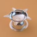 Lotus design stainless steel diya perfect for daily puja and festive rituals
