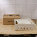 compact and durable plastic 6-layer food storage organizer rack