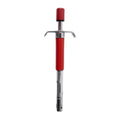 Top view of stainless steel gas lighter with rust-proof finish