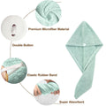 Mixed design hair drying towel wrap featuring textured patterns