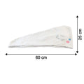 Size chart image for hair drying towel cap