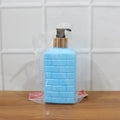 Empty plastic soap dispenser pump bottle ready for refill