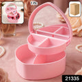 Makeup and jewelry storage case with multiple compartments beauty accessories