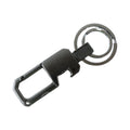 Close-up view of the rotating swivel mechanism on the metal key organizer.