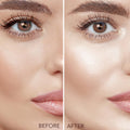Close-up of shimmering highlighter powder for soft blend finish
