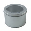 Round storage tin design view