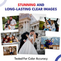 A4 photo printing paper lying on a desk, ready for use
