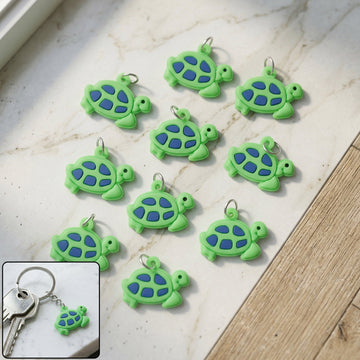Cartoon turtle key ring set for bags and keys