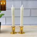 Elegant LED taper candles set for Diwali and pooja decoration with safe flameless light