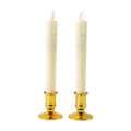 Lightweight LED flameless taper candles suitable for home, wedding, and party ambiance