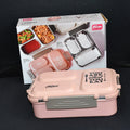 Portable stainless steel lunch box perfect for travel and daily use