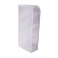 Stationery organizer with transparent compartments for office desk