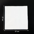 Multicolor tissue paper elegantly folded and used as a disposable table napkin.