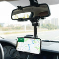 Car mobile holder with flexible arm for GPS and calls