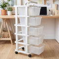 Space saving 5 drawer storage rack for bedroom and bathroom