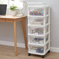 Stackable 5 layer drawer unit for versatile home storage