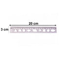 20 cm transparent plastic ruler for geometry and design