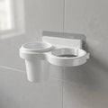 Easy to install plastic bathroom organization rack