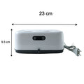 Size comparison of portable electric clothes dryer