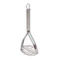 Heavy duty stainless steel potato masher for smooth mashing