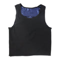 Close-up of neoprene fabric in men's sweat shaper tank top vest