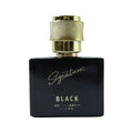 Luxury black fragrance perfume bottle in compact size