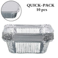 Disposable aluminium container for takeaway meals