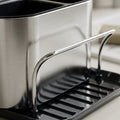 Freestanding stainless steel sink rack for kitchen tools