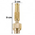 Golden Brass Garden Hose Water Nozzle Spray Gun with Quick Connect Tap Adapter (1 Set) view 6