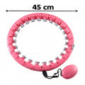 Smart fitness hula ring with adjustable links for exercise