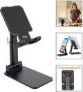 Compact, folded portable mobile stand, ideal for travel.