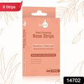 Activated bamboo charcoal and aloe vera infused nose mask strip