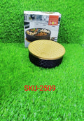 Lifestyle shot of the plastic masala box, perfect for Indian kitchen organization.