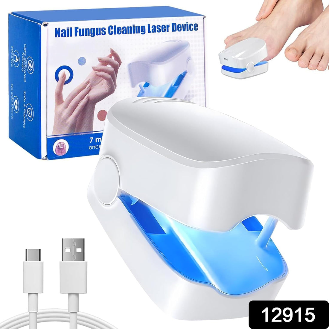 AuriGlam Rechargeable Nail Fungus Laser Treatment Device.