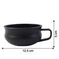 Size comparison showing large capacity deep handle bowl