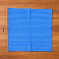 Microfiber cleaning cloths laid out for display