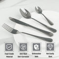 Elegant dining table arrangement with polished stainless steel cutlery