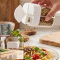Four compartment plastic kitchen storage container