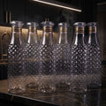 Set of transparent water bottles, perfect for kitchen and dining