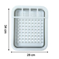 Dish drying rack dimensions illustration