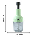 Size comparison of manual food chopper for kitchen use