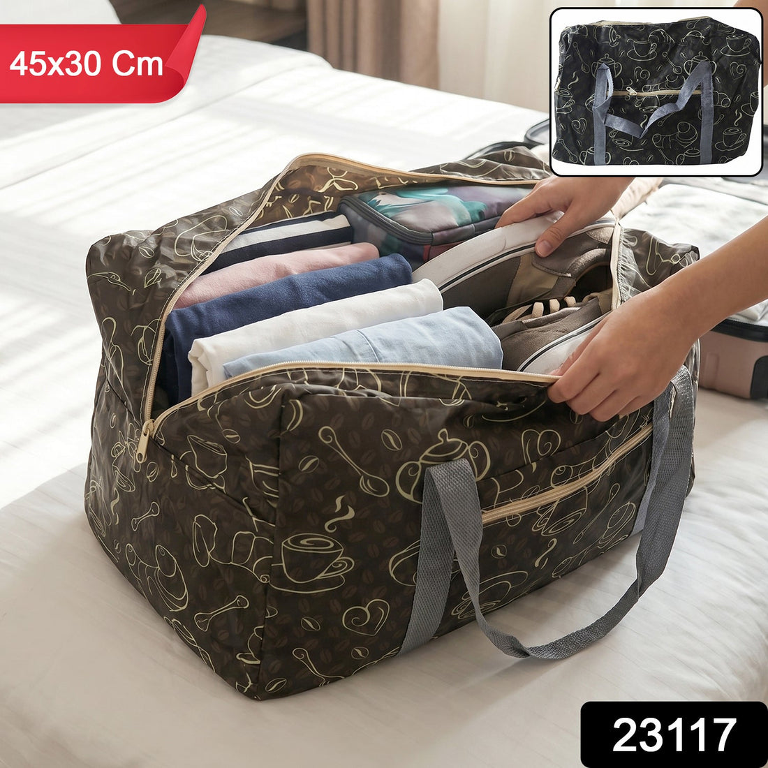 Foldable multipurpose storage bag organizer