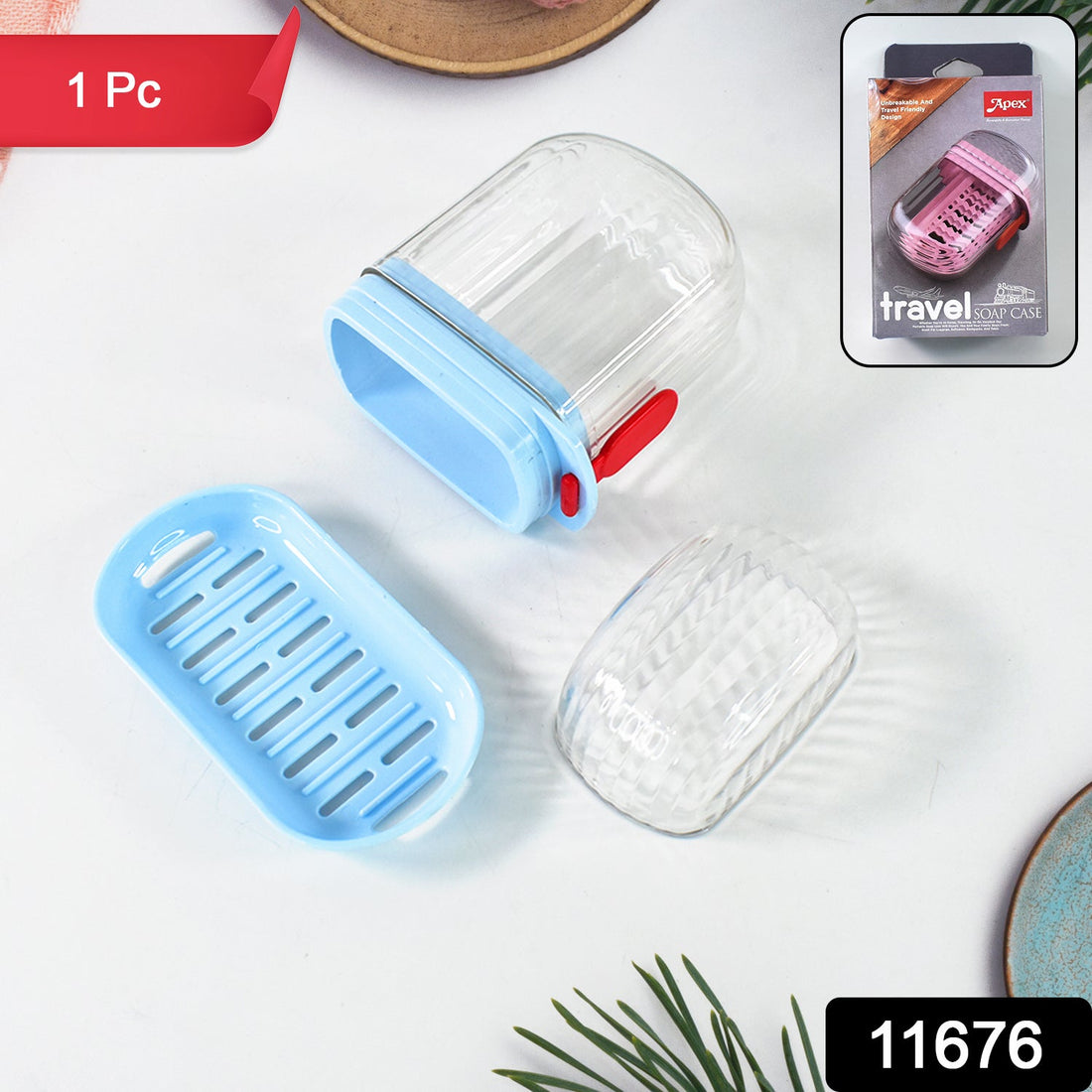 Apex unbreakable travel soap case featuring secure lock and compact design