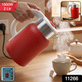 2 litre red electric kettle with 1500W fast boiling
