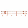 White background close-up of hook rack