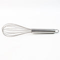Stainless steel balloon whisk used for mixing batters and sauces